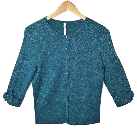 Leo & Nicole Sweaters - NWT Leo and Nicole metallic cardigan